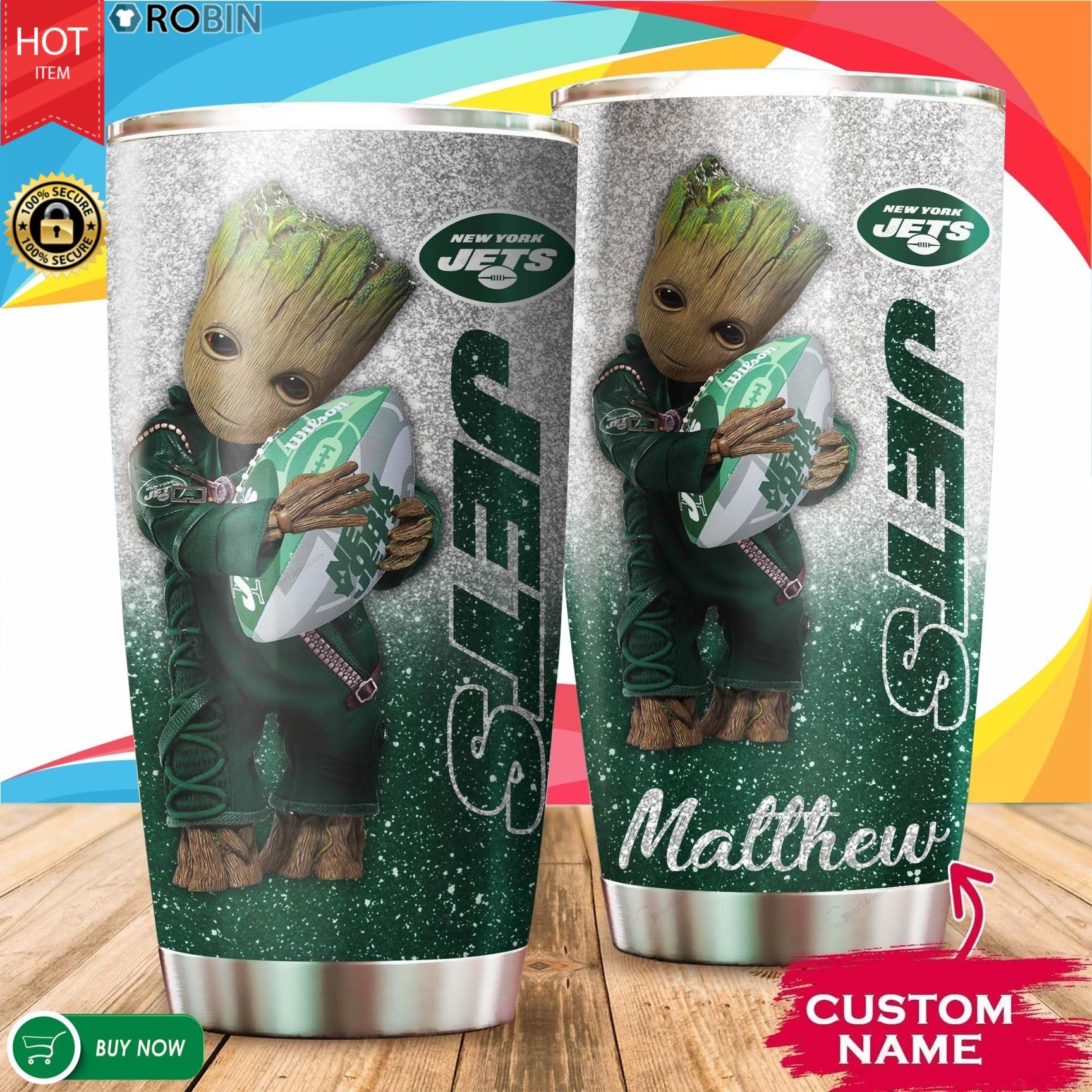 New York Jets 20oz Tumbler