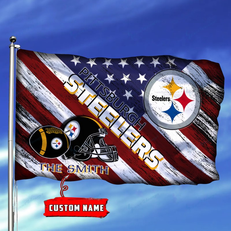 Pittsburgh Steelers Personalized Flag