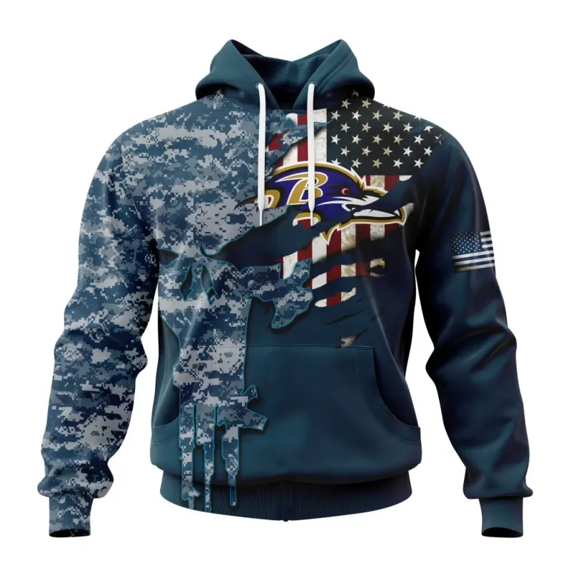 Baltimore Ravens Front Hoodie
