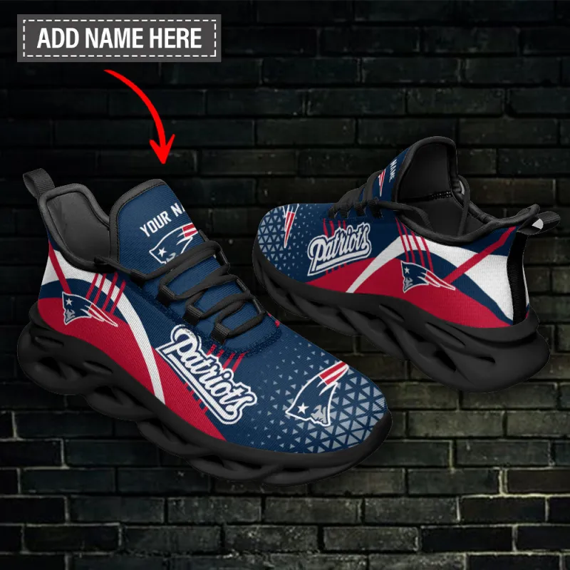 Side view of New England Patriots Sneakers