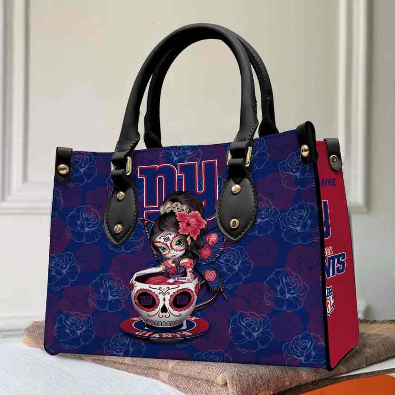 New York Giants Leather Hand Bag - Open Space