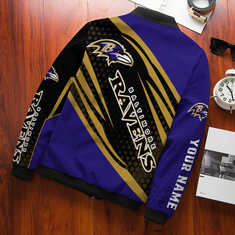 Baltimore Ravens Personalized Bomber Jacket