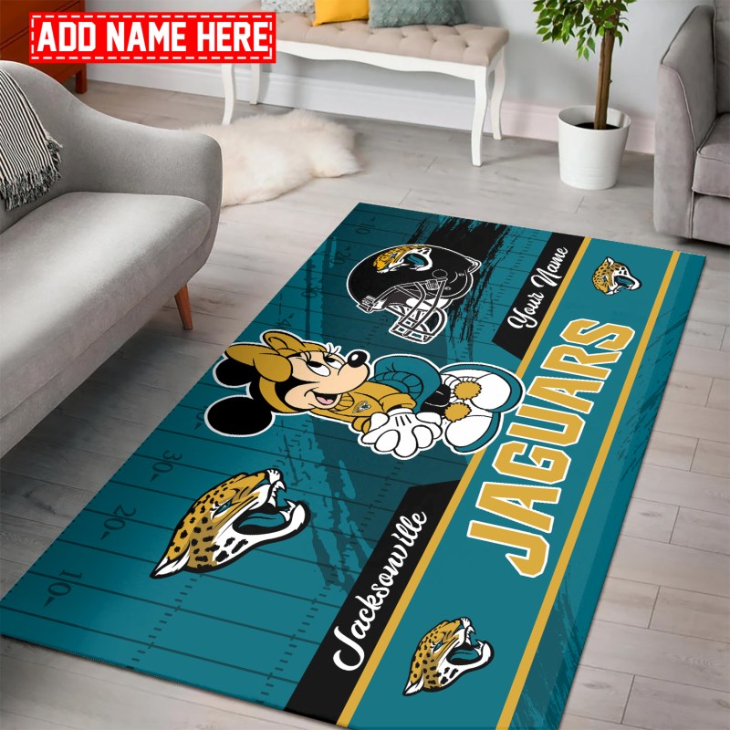 Jacksonville Jaguars Personalized Rectangle Rug
