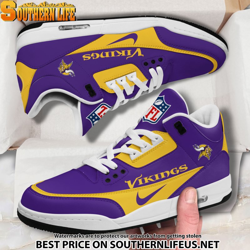 Minnesota Vikings JD3 Sneakers Image 2