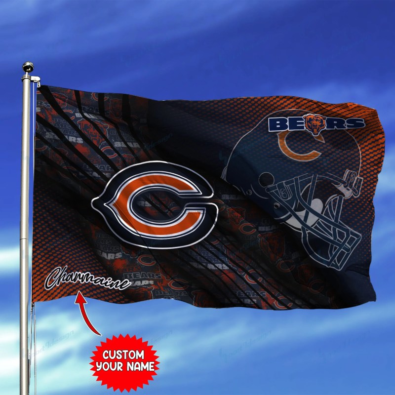Chicago Bears Personalized Flag