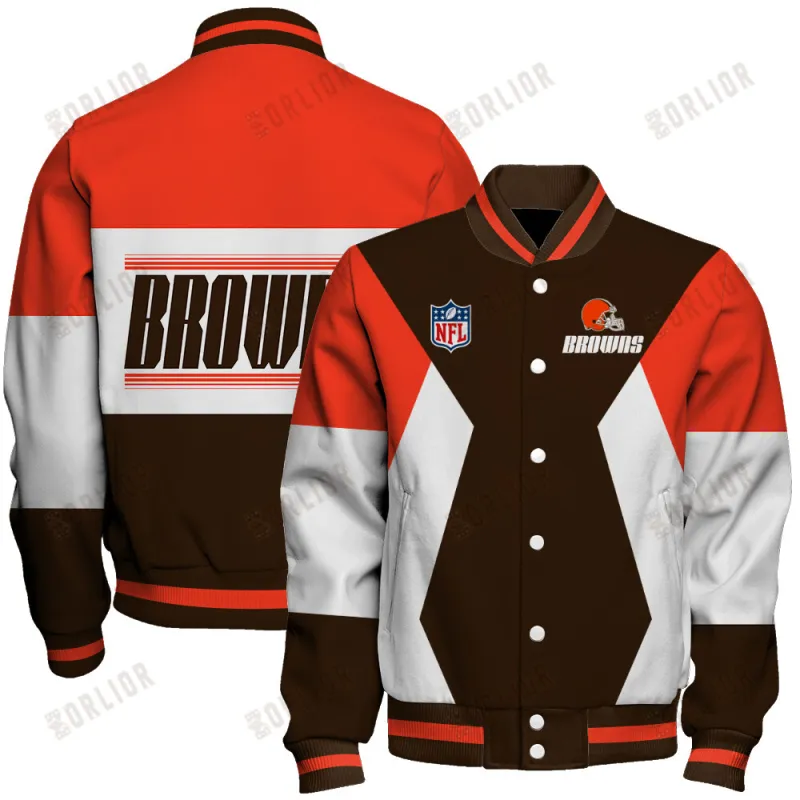 Cleveland Browns Unique Design Unisex Varsity Jacket