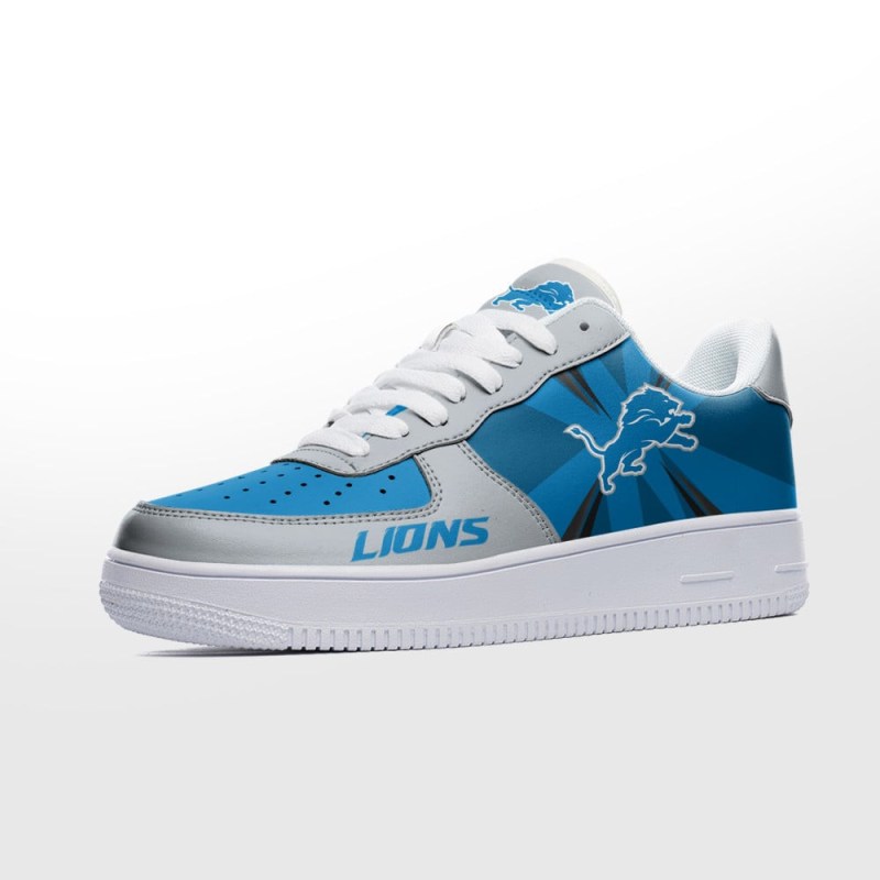 NFL Detroit Lions Custom Air Force 1 Sneakers