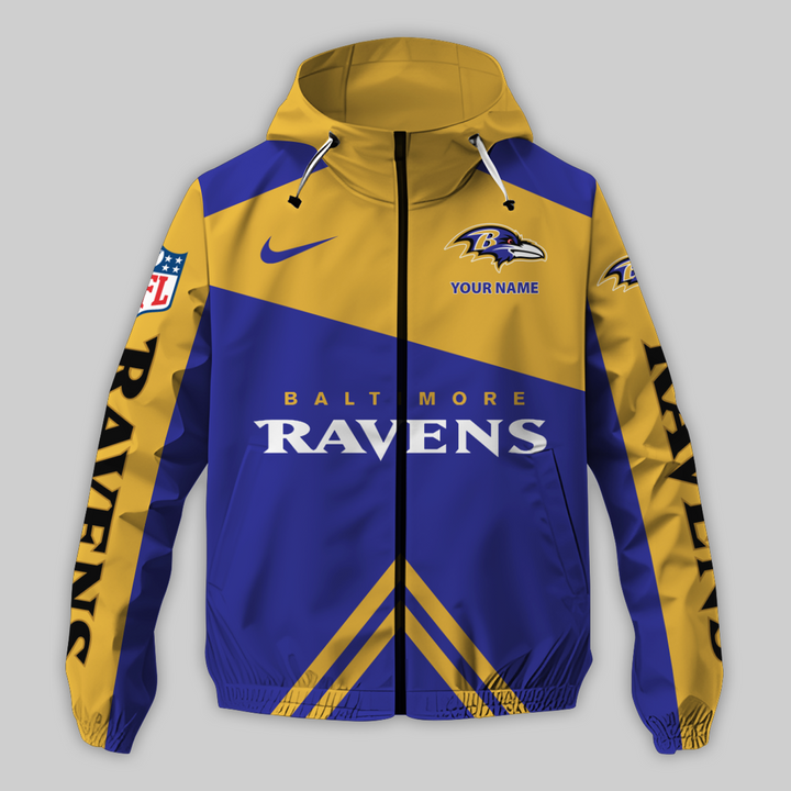Baltimore Ravens Outdoor Jacket Back View