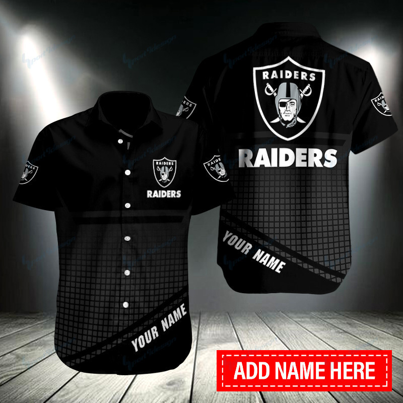Sizing Chart for Las Vegas Raiders Personalized Button Shirt