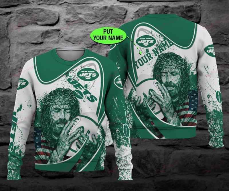 New York Jets Sweater Back View