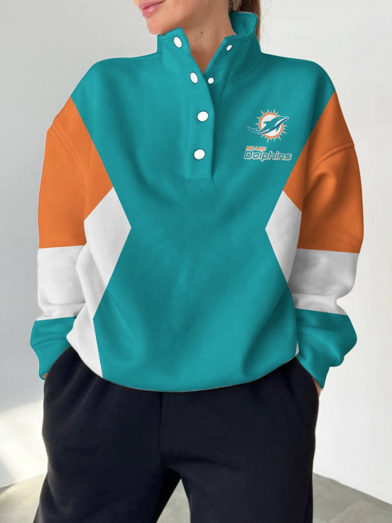 Miami Dolphins Casual Colorful Sweatshirt