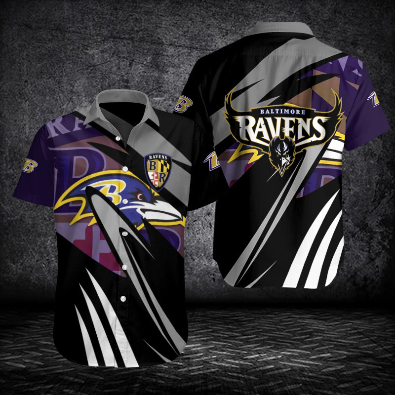 Sizing Chart for Baltimore Ravens Button Shirt