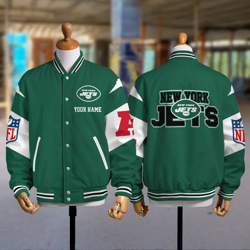 New York Jets Varsity Jacket Image 2