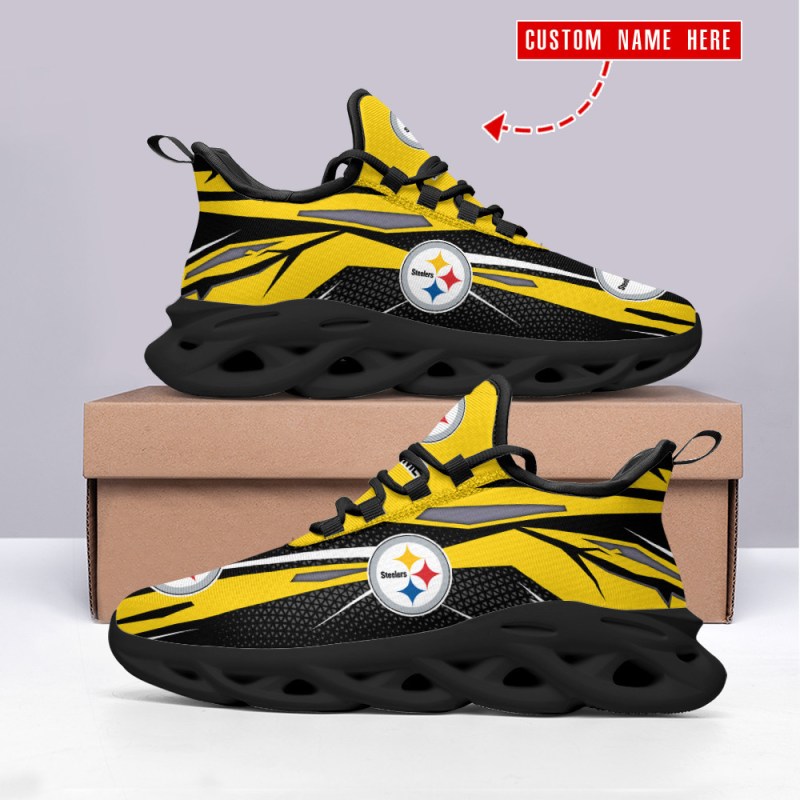 Pittsburgh Steelers Personalized Yezy Running Sneakers Image 3