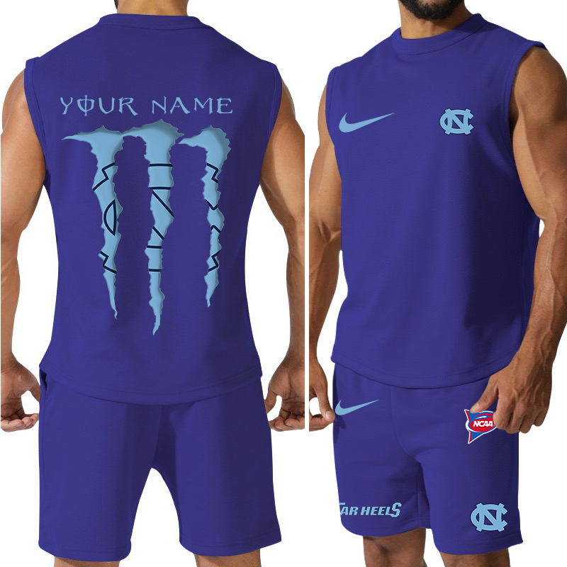 North Carolina Tar Heels Jersey Tank Top and Shorts 5