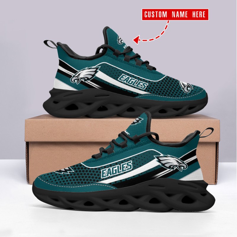 Philadelphia Eagles Personalized Yeezy Running Sneakers 3