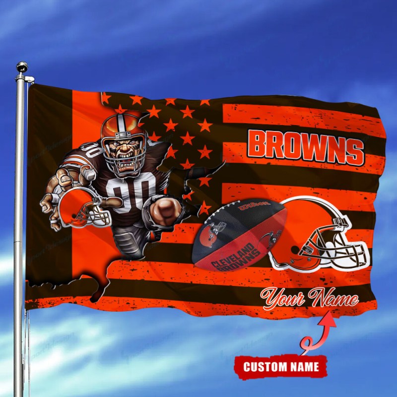 Cleveland Browns Personalized Flag
