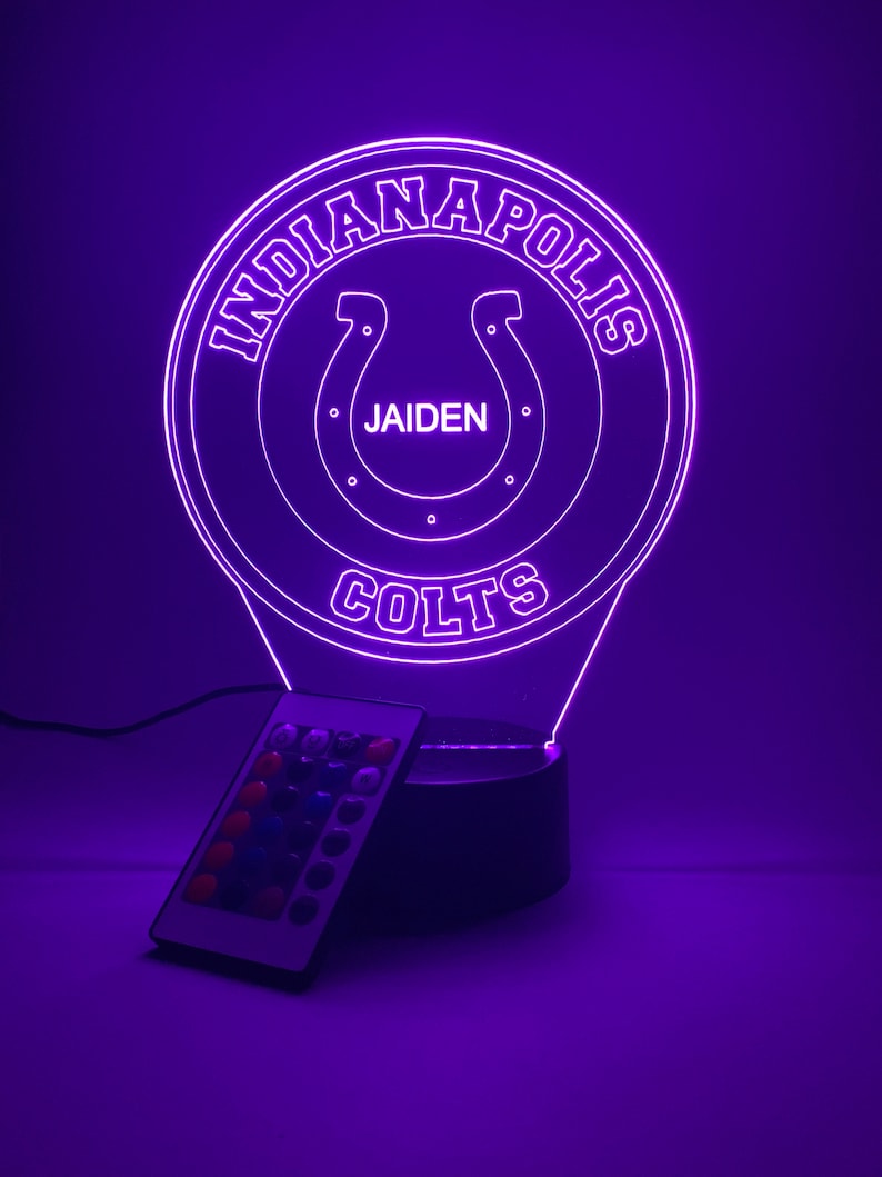 3D Led Lamp for Colts Fan