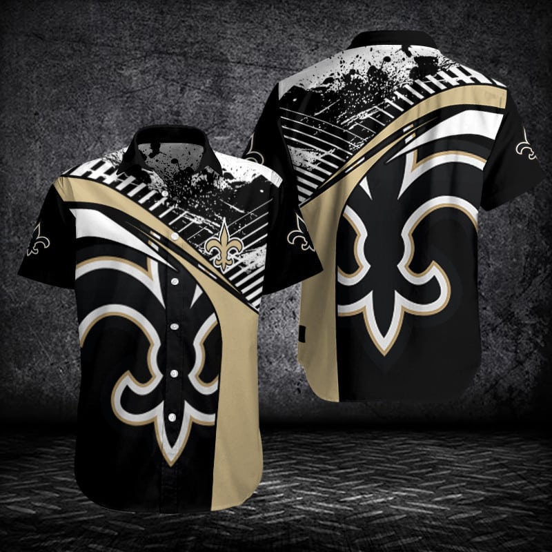 Sizing Chart for New Orleans Saints Button Shirt