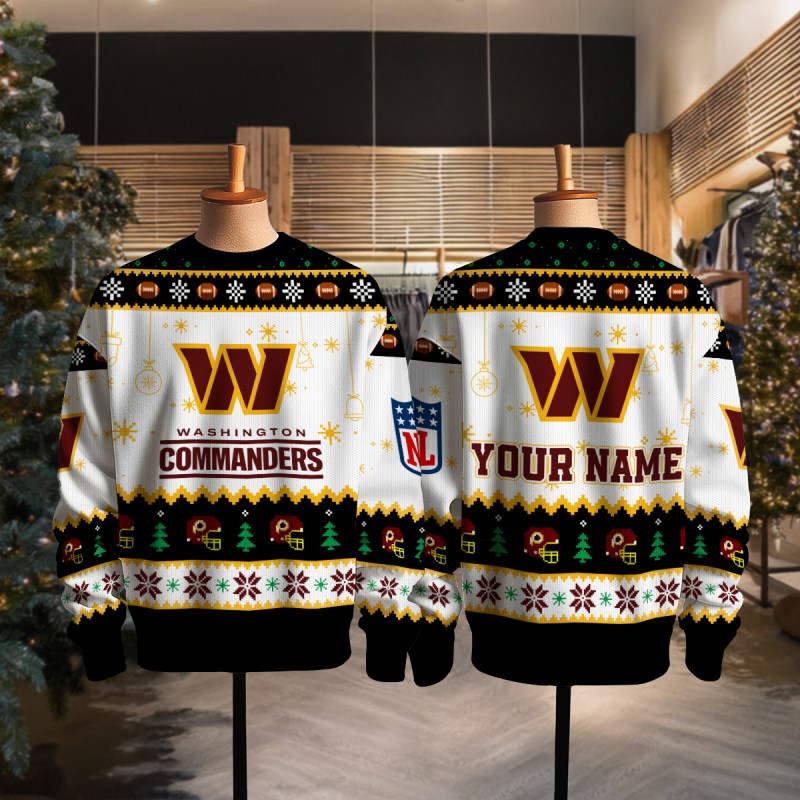 Washington Commanders Ugly Christmas Sweater