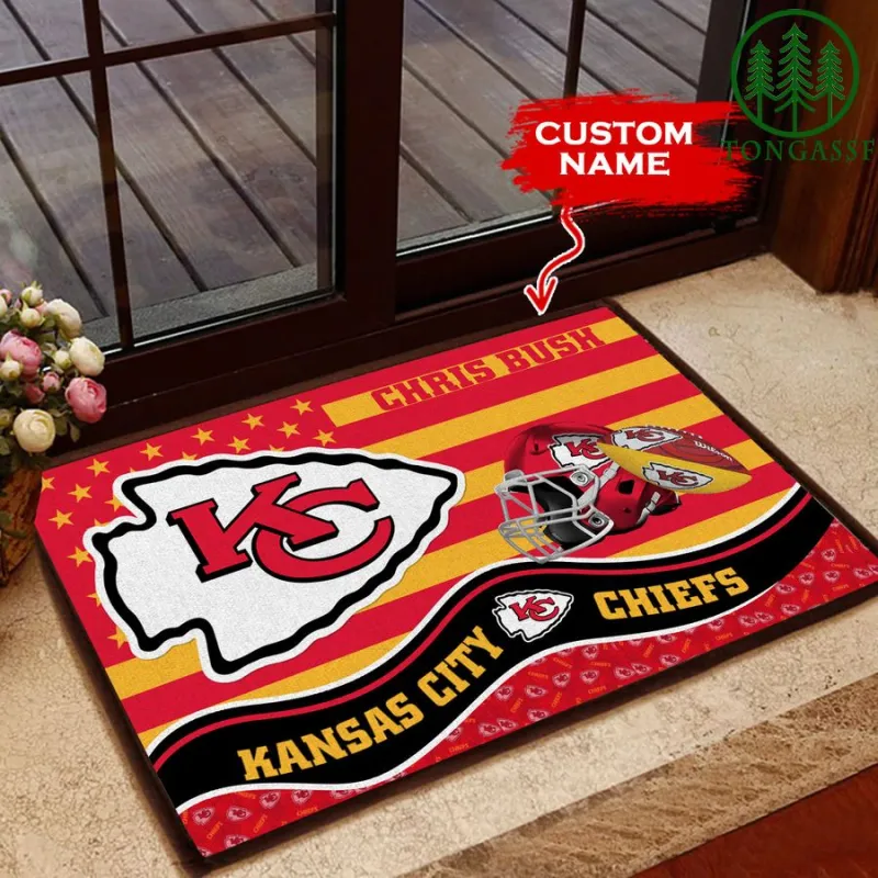 Kansas City Chiefs Personalized Doormat