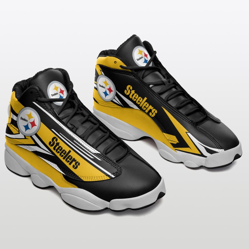Pittsburgh Steelers AJD13 Sneakers All Angles