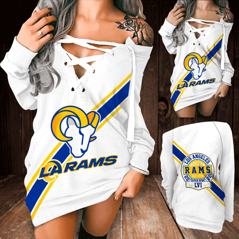 Los Angeles Rams Lace-Up Sweatshirt