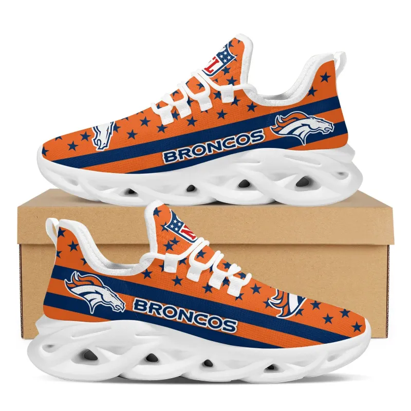 Denver Broncos Yezy Running Sneakers Front View