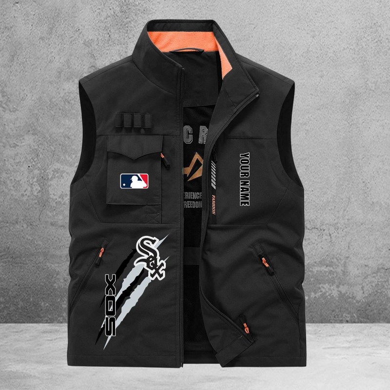 Chicago White Sox Multi-Pockets Vest Front View
