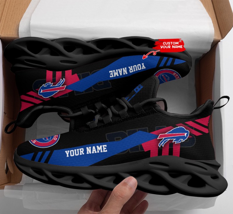 Buffalo Bills Personalized Yezy Sneakers Back View