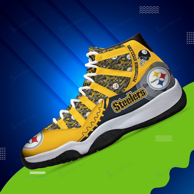 Pittsburgh Steelers AJD11 Sneakers Back View