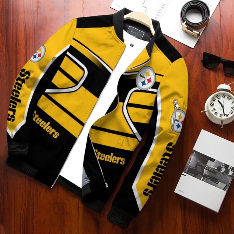 Pittsburgh Steelers Personalized Bomber Jacket