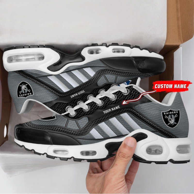 Las Vegas Raiders Personalized Plus T-N Youth Sneakers