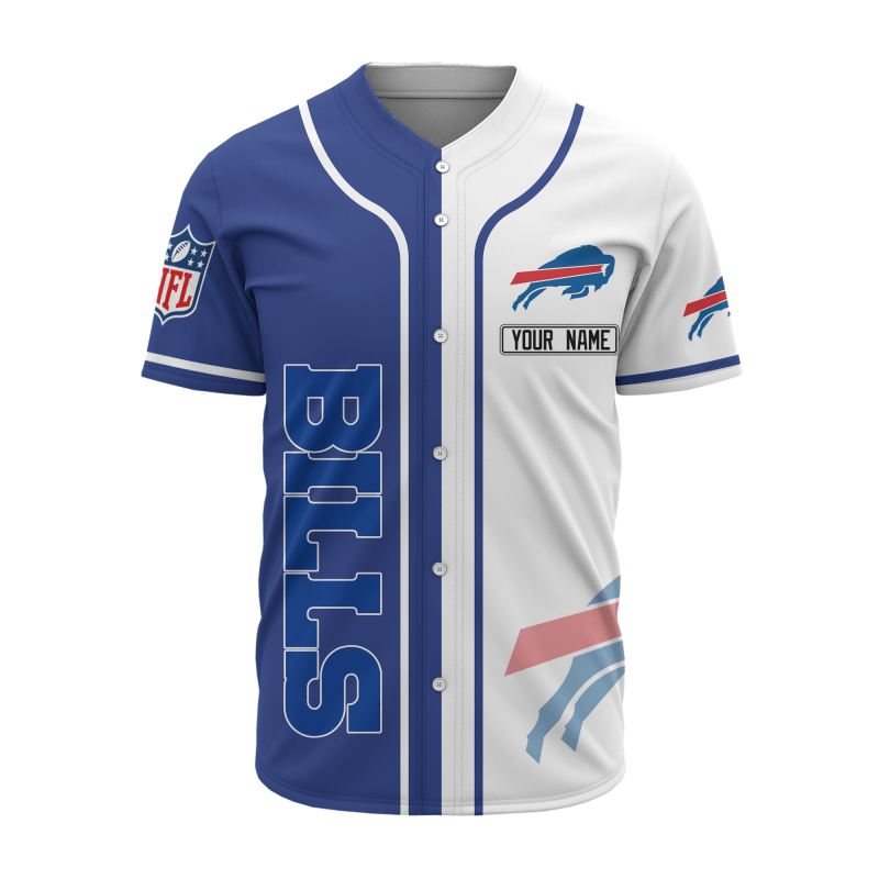 Buffalo Bills Personalized Baseball Jersey