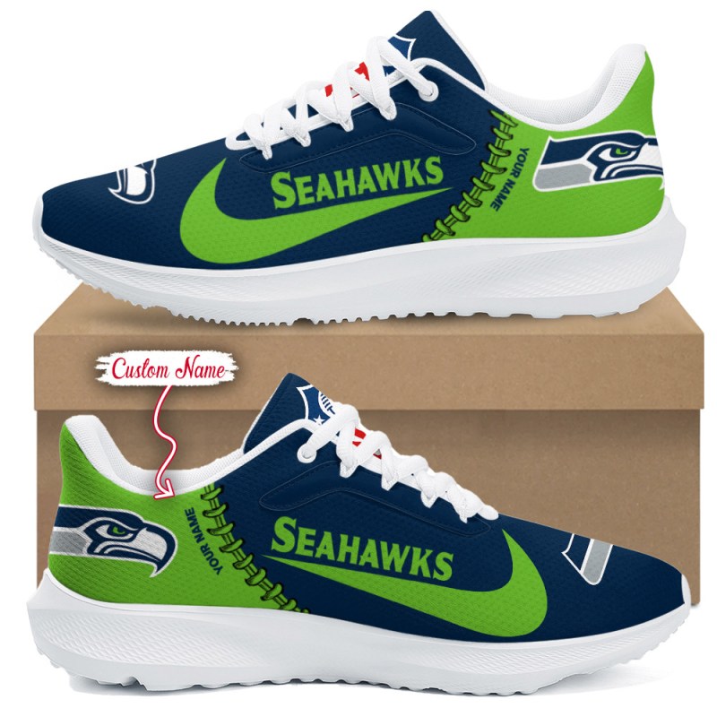 Seattle Seahawks Lightweight Patch Decor Running Shoes