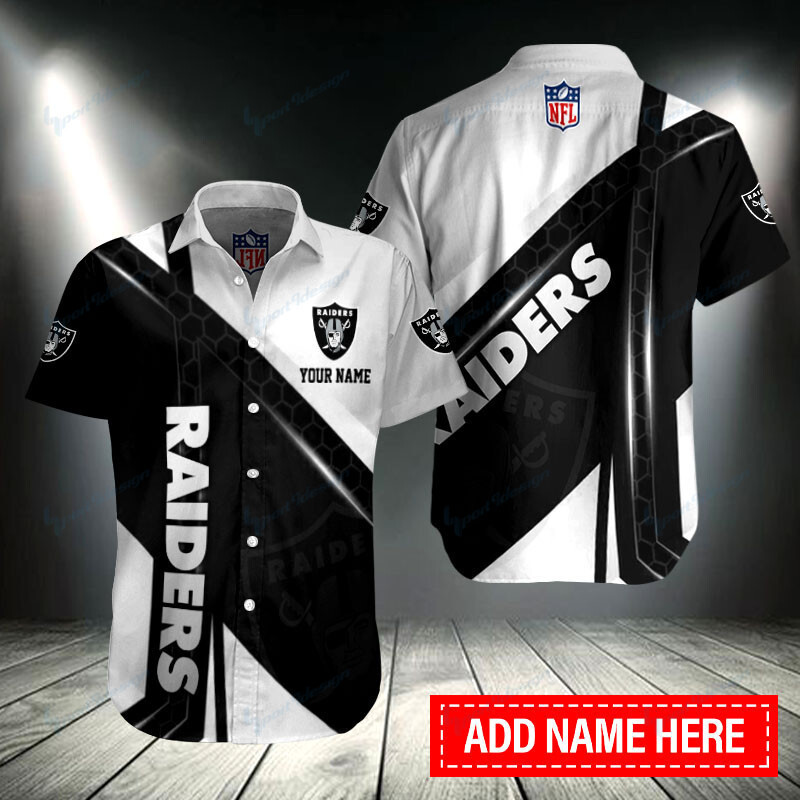 Sizing Chart for Las Vegas Raiders Button Shirt BB066