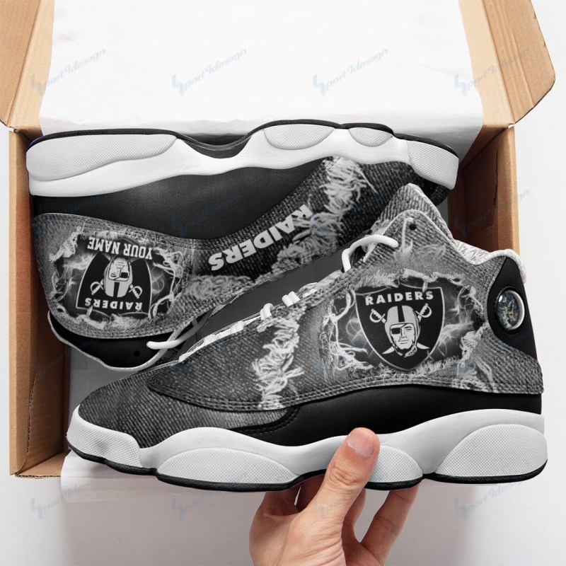 Las Vegas Raiders Personalized AJD13 Sneakers