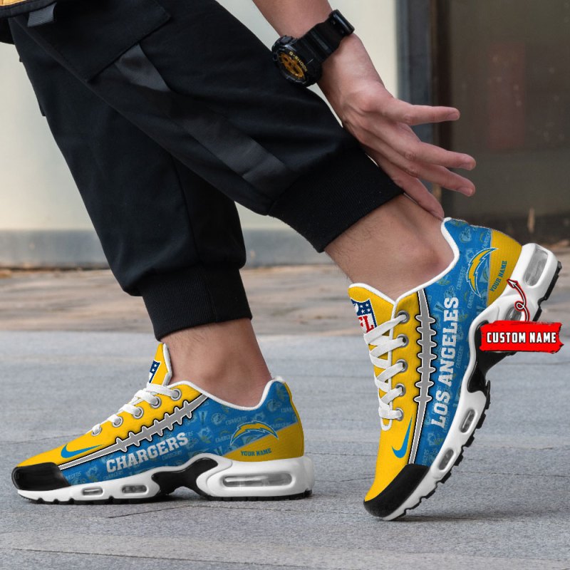 Los Angeles Chargers T-N Youth Sneakers - Back View