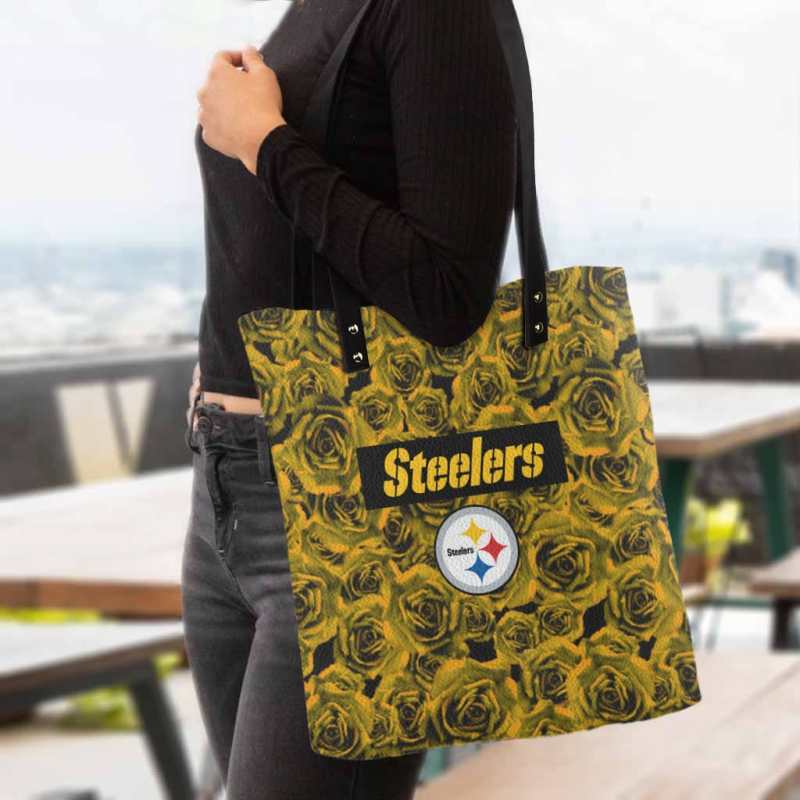 Pittsburgh Steelers PU Shopping Tote Bag
