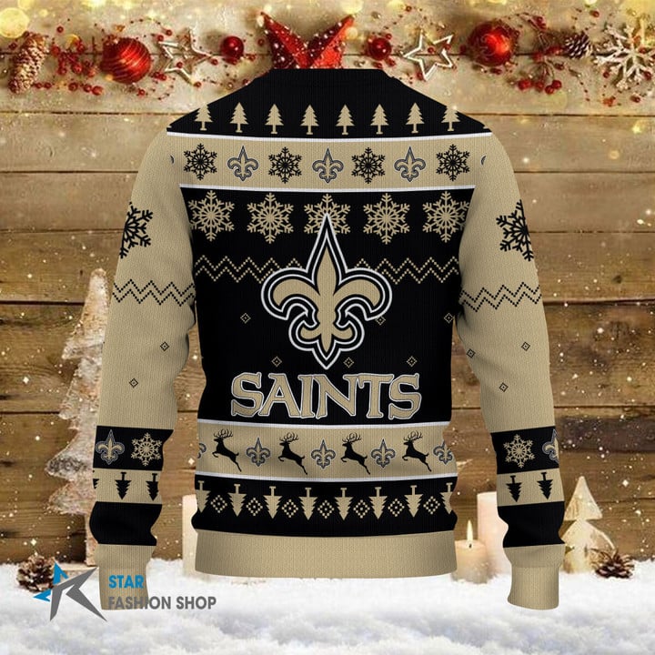 New Orleans Saints Woolen Sweater Side View