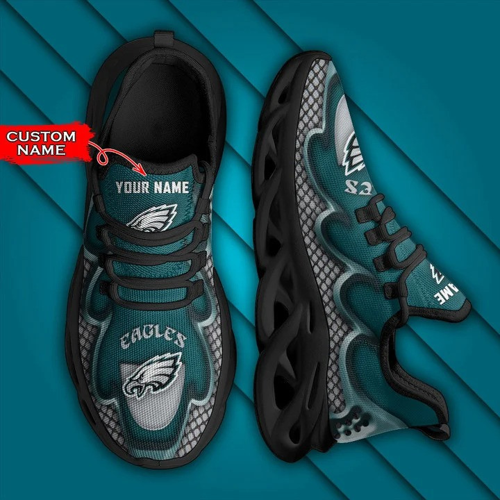 Philadelphia Eagles Personalized Yezy Running Sneakers Final Look