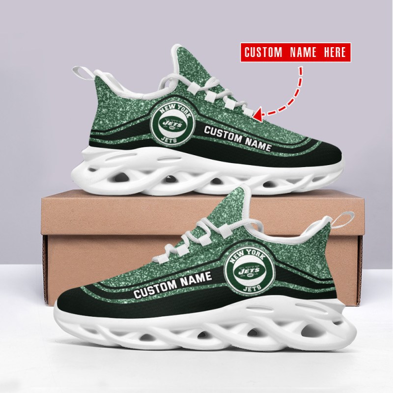 New York Jets Personalized Yezy Running Sneakers