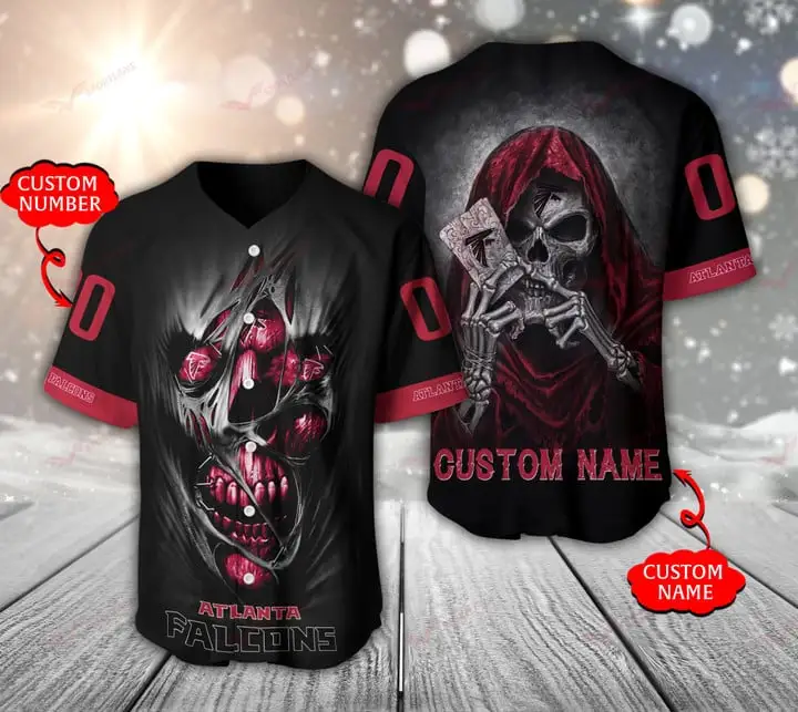 Atlanta Falcons Personalized Baseball Jersey
