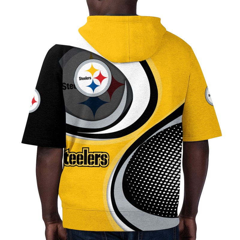 Pittsburgh Steelers Short Sleeve Hoodie