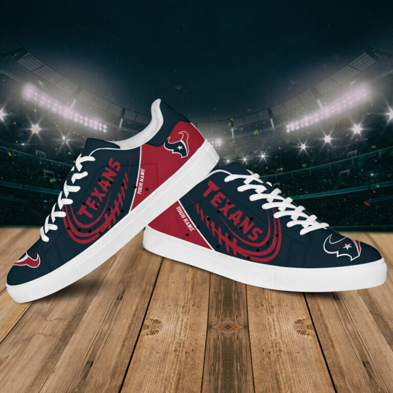 Personalized Houston Texans Sneakers Side View