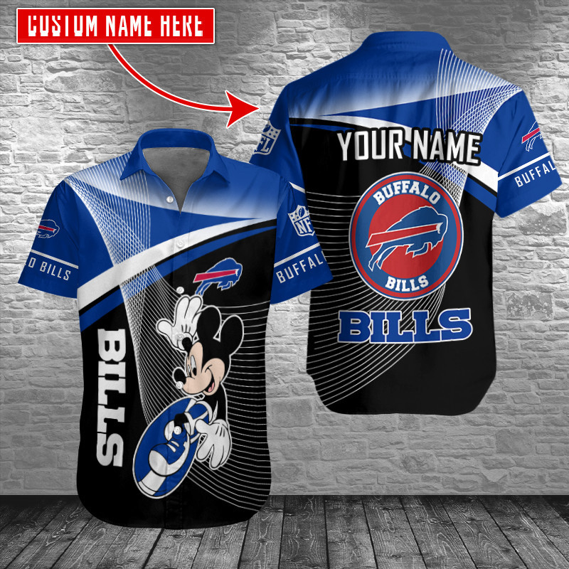 Buffalo Bills Personalized Button Shirt Size Chart
