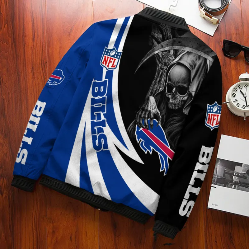 Buffalo Bills Bomber Jacket Back View