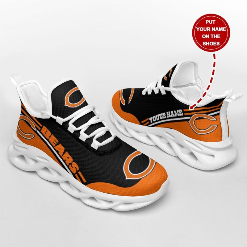 Chicago Bears Yezy Sneakers Side View