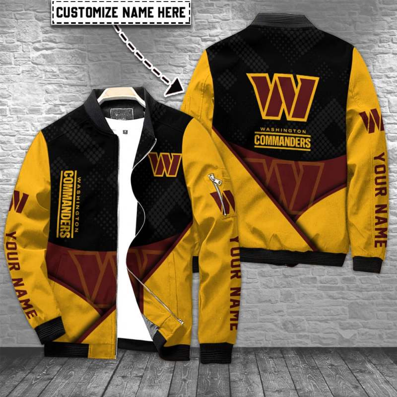 Washington Commanders Personalized Bomber Jacket