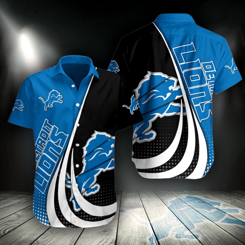 Detroit Lions Button Shirt Size Chart